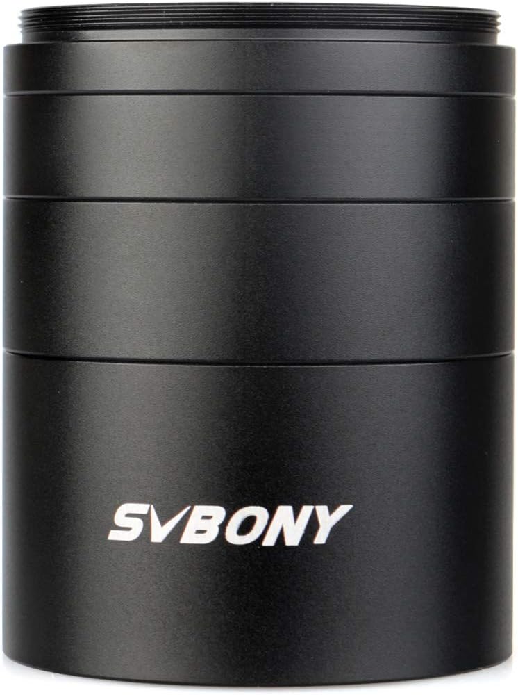 SVBONY SV119 Extension Tube Kit for Cameras and eyepieces 5mm 10mm 15mm 30mm M48x0.75 on Both Sides for Solving Spacing Problems in Astrophotography