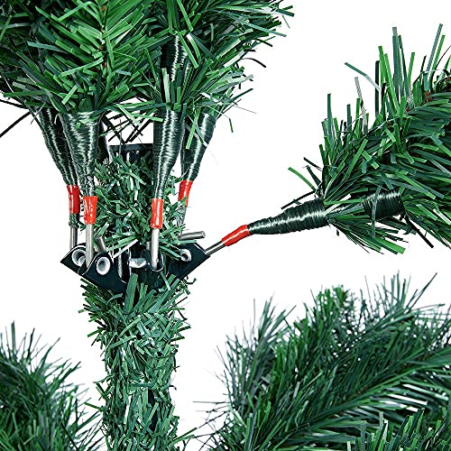 Yaheetech 183 cm Künstlicher Weihnachtsbaum Tannenbaum Christbaum, Grün – Ansicht 8