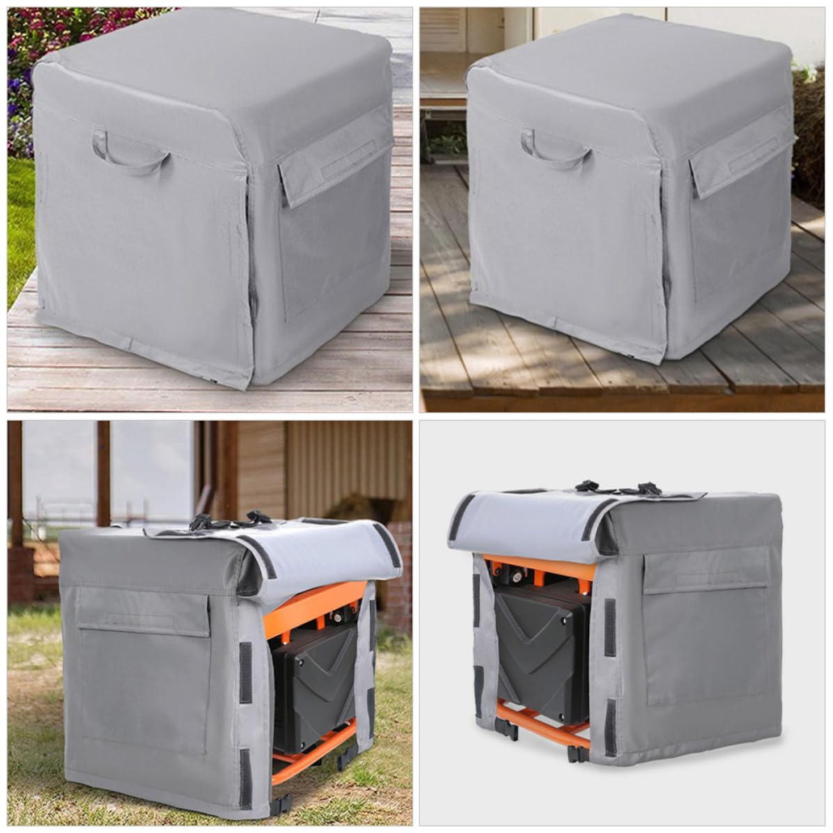 HANABASS Cubierta para Generador, Funda de Generador Resistente para Exteriores, Tela Oxford 600d, 38 L X 28 W X 30 H, 1 Pieza, Portátil, para Uso al Aire Libre, Ajuste Seguro