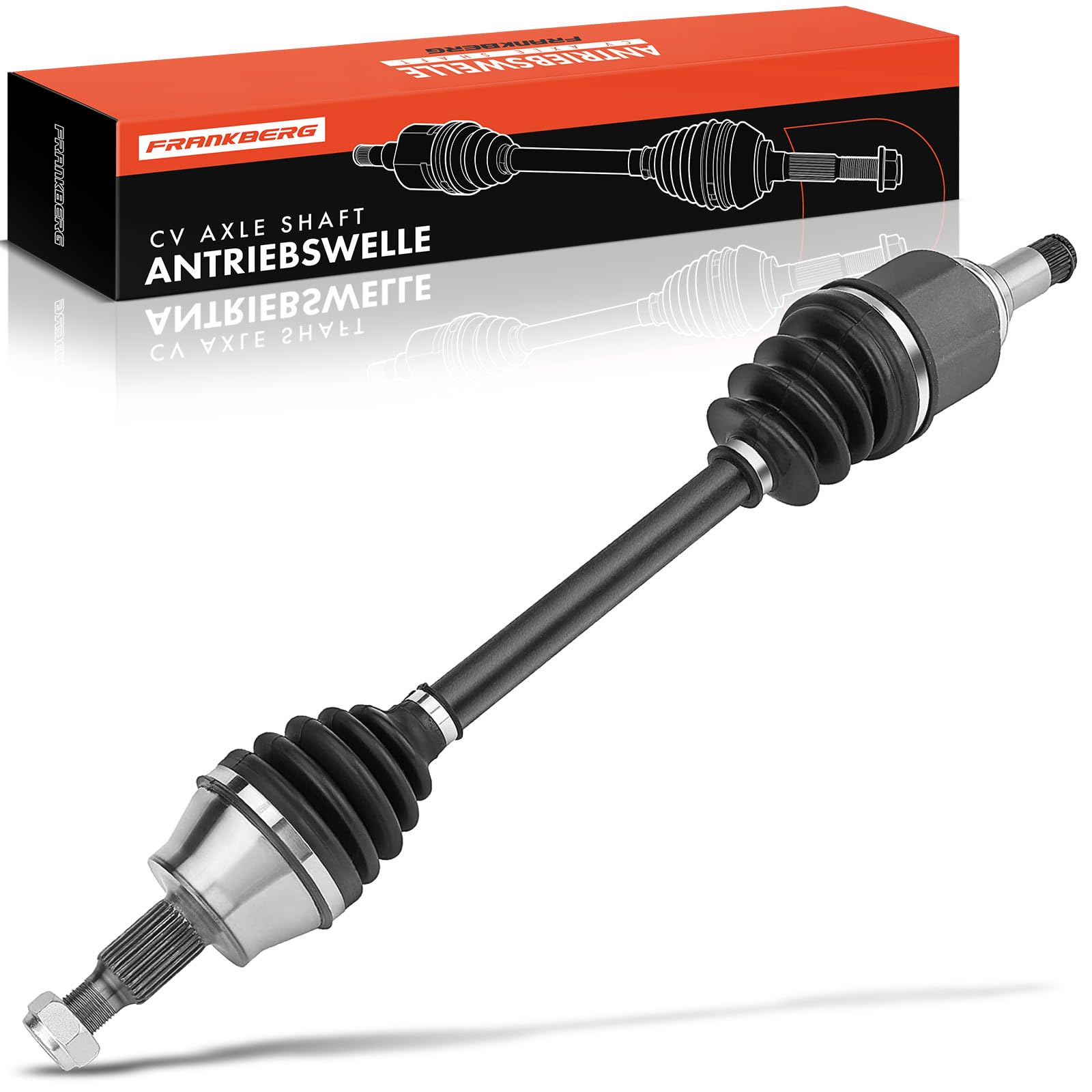 Frankberg Eje motriz Eje de transmisión Caja de cambios manual Eje delantero Izquierda Compatible con Clase A W169 A150-A200 2004-2012 Clase B W245 B150-B200 2005-2011 Replace# 1693607172
