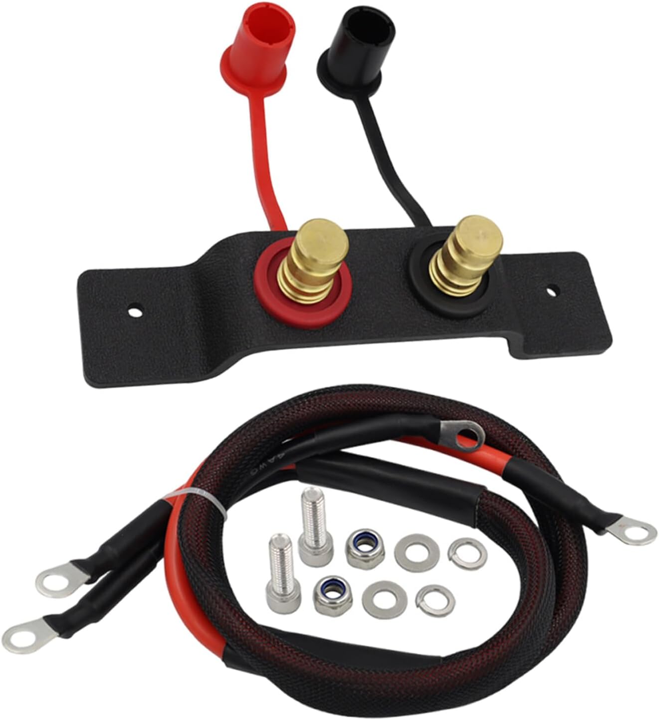 GANAZONO Waterproof High Voltage Battery Jump Cable 1.2m Quick Connect Jumper Leads Compatible with Off-road Utv X3 2 Or 4 Seats Portable Power Supply Cable for Utv Atv