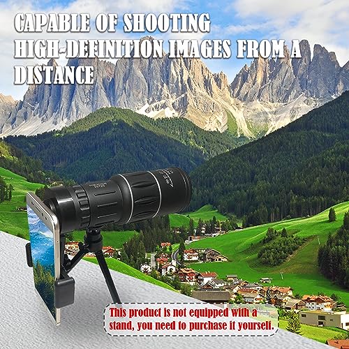 BDSHUNBF 16x52 High Power Monocular Telescope, Monoculars for Adults with Bak4 Prism and FMC Lens, Waterproof Compact Monoculars for Bird Watching, Travel, Hunting, Camping