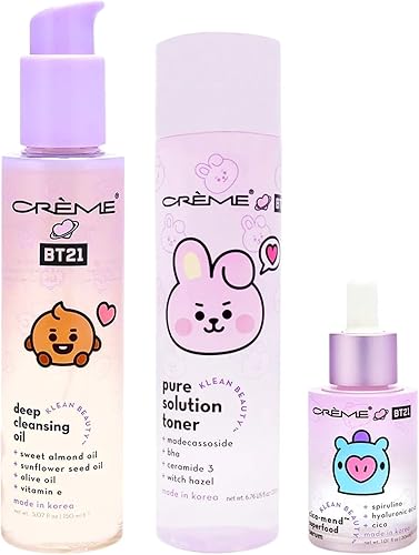 BT21 Baby Klean Beauty Cleanse & Tone Trio (valor de $53)
