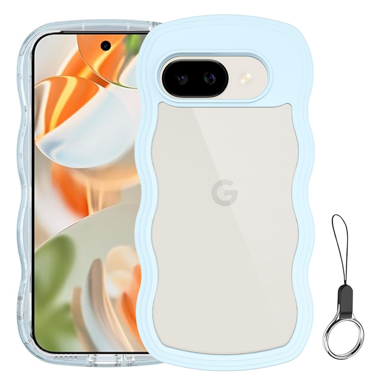 Amazon.co.jp: Google Pixel 9A ケース クリア ウェーブ ピクセル 9A 