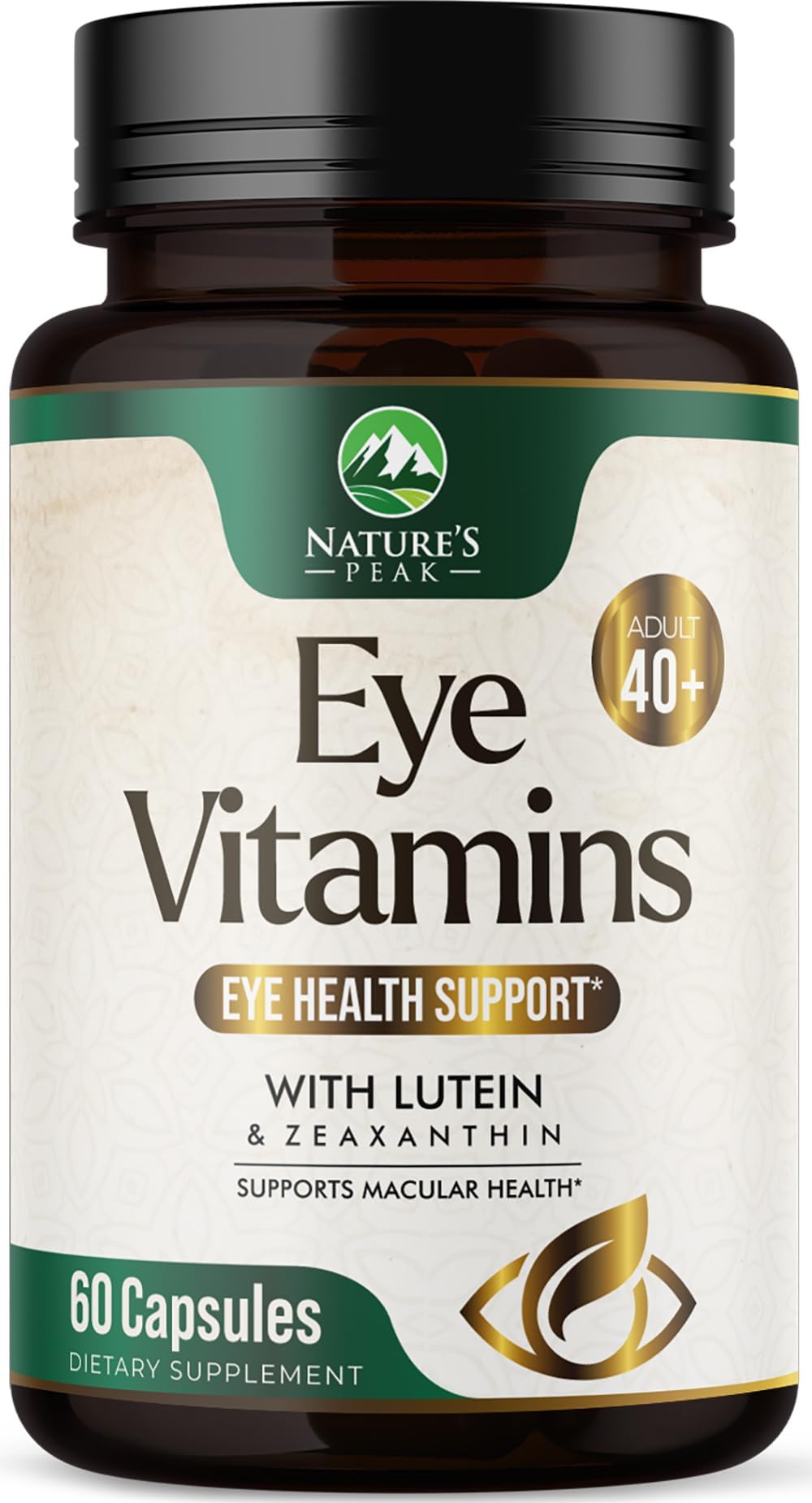 Eye Vitamins Supplements - 3x Strength Eye Health Vitamin with Lutein and Zeaxanthin - Vision Macular Health & Dry Eyes Support With Zinc, Vitamins C E & Minerals, Bottled in USA - 60 Capsules