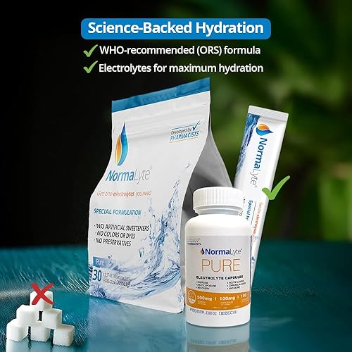 Miniatura 2 de NormaLyte Sales de rehidratación oral: ayuda al manejo dietético de los síntomas del síndrome POTS-1 bolsas - 30 barras (rinde 16.9 fl oz por