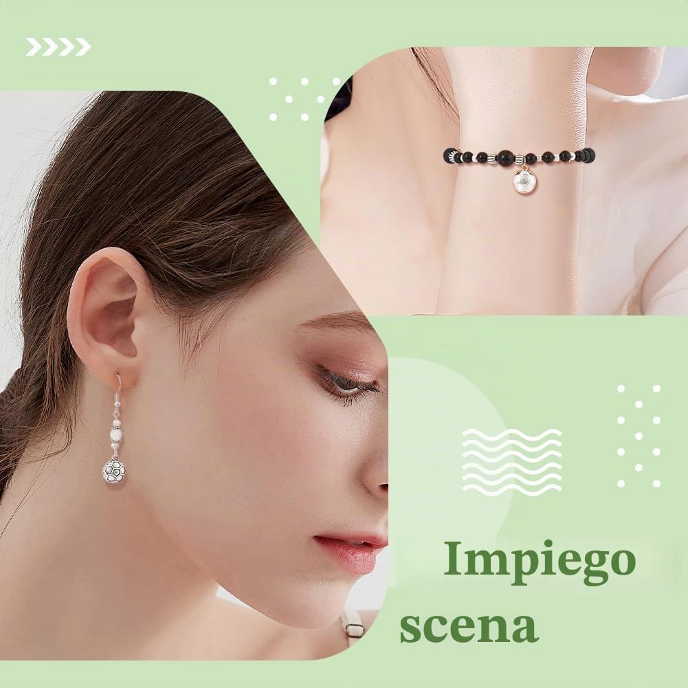 SUNNYCLUE 1 Scatola 84 Pezzi Ciondoli da Calcio Ciondoli da Calcio Sfusi per Squadre Sportive Sportivi Gioco Cheerleader A Sfera per Creazione di