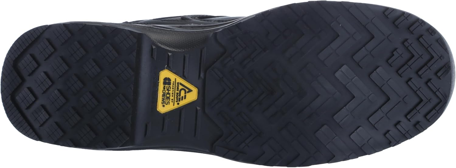 ACE Work Boots Raptor, Men's, Women's, Unisex 15" Nano Composite Toe (NCT) Slip Resistant Work Boots, Water Resistant, Black, Men's 5 / Women's 7 - Image 4