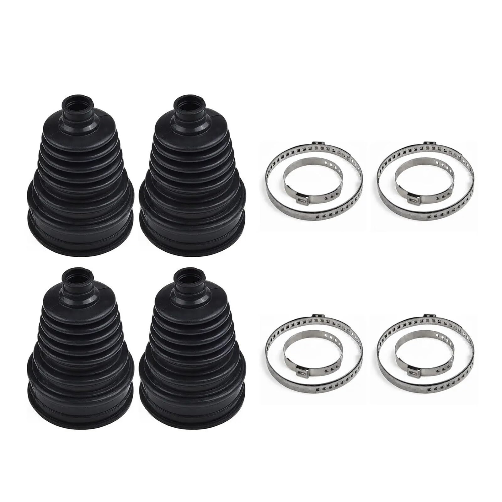 Soufflet De Cardan Split Constant Velocity Lot de 4 soufflets protection universels en silicone pour joints homocinétiques à vitesse constante, pour arbres transmission et outils automobiles