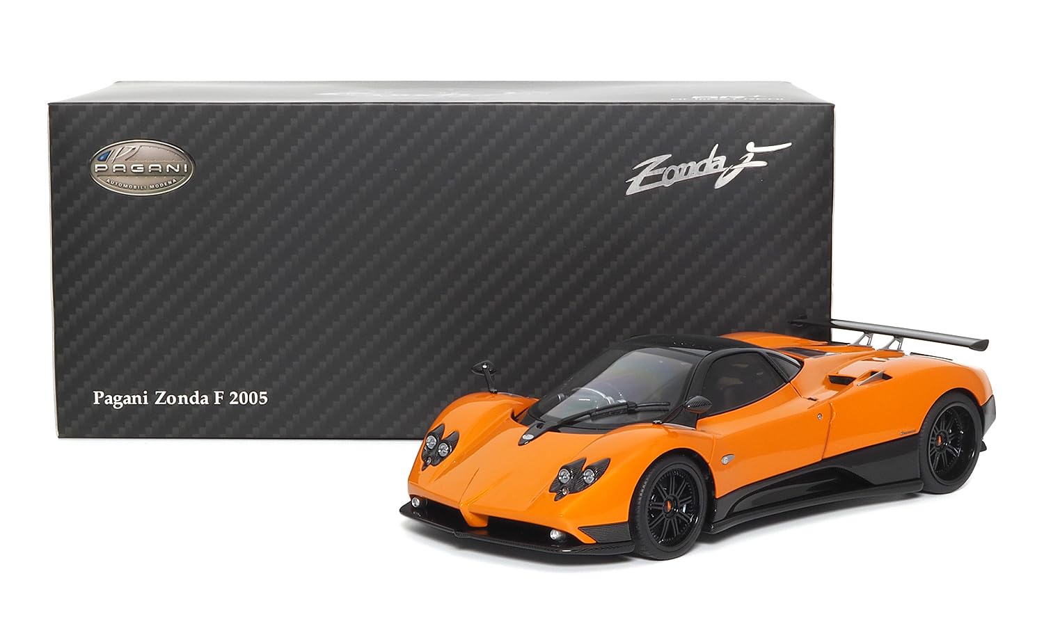 Almost Real 850409001 - Pagani Zonda F Arancio St. Tropez 2005 - echelle 1/18 - modèle de Voiture