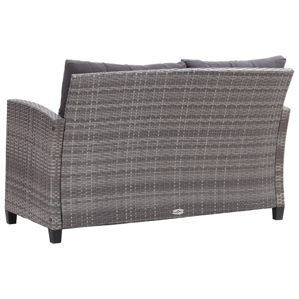vidaXL Canapés de Jardin 6 pcs avec Coussins Salon de Jardin Meubles d'Extérieur Mobilier de Patio Meubles de Terrasse Résine Tressée Noir