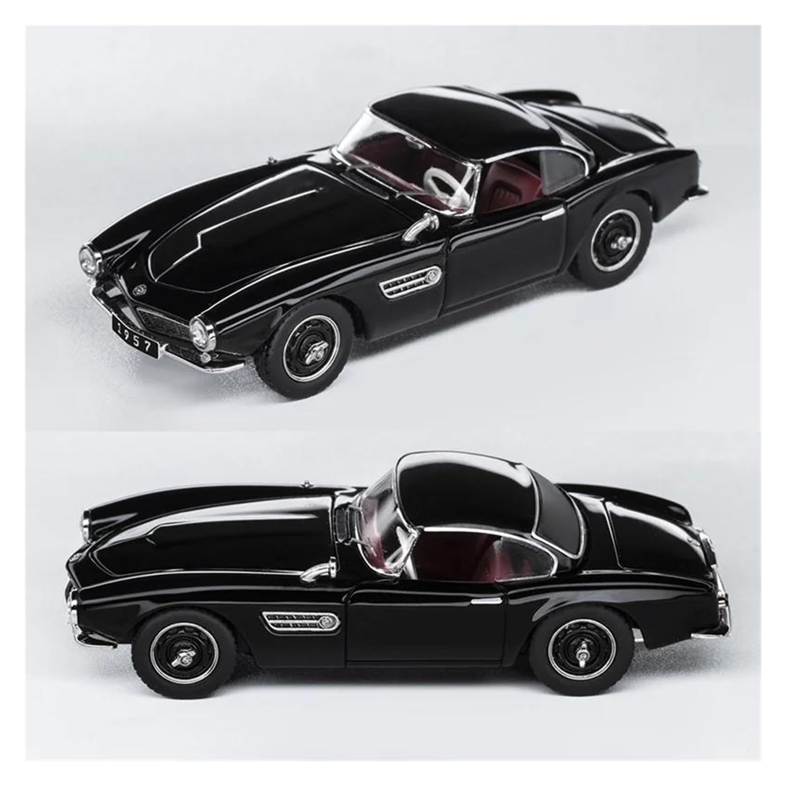 Auto In Miniatura 1 64 Per Il Modello Di Auto In Lega BMW 507 Del 1957, Da Esposizione Per Hobby Per Adulti(Nero)