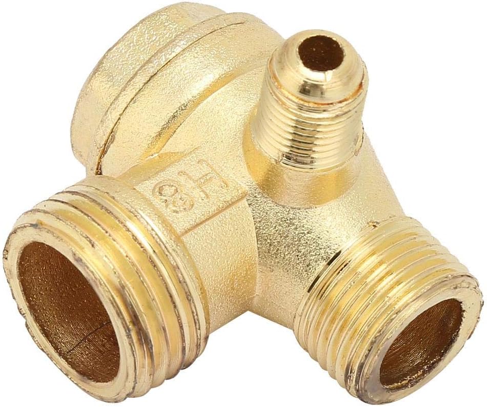 Air compressor Check Valve£¬1/2" 3/8" Zinc Alloy Three-way Unidirectional Check Valve Connect Pipe Fittings Air compressor Check Valve