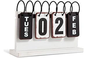 Rustic Daily Flip Calendar for 2024