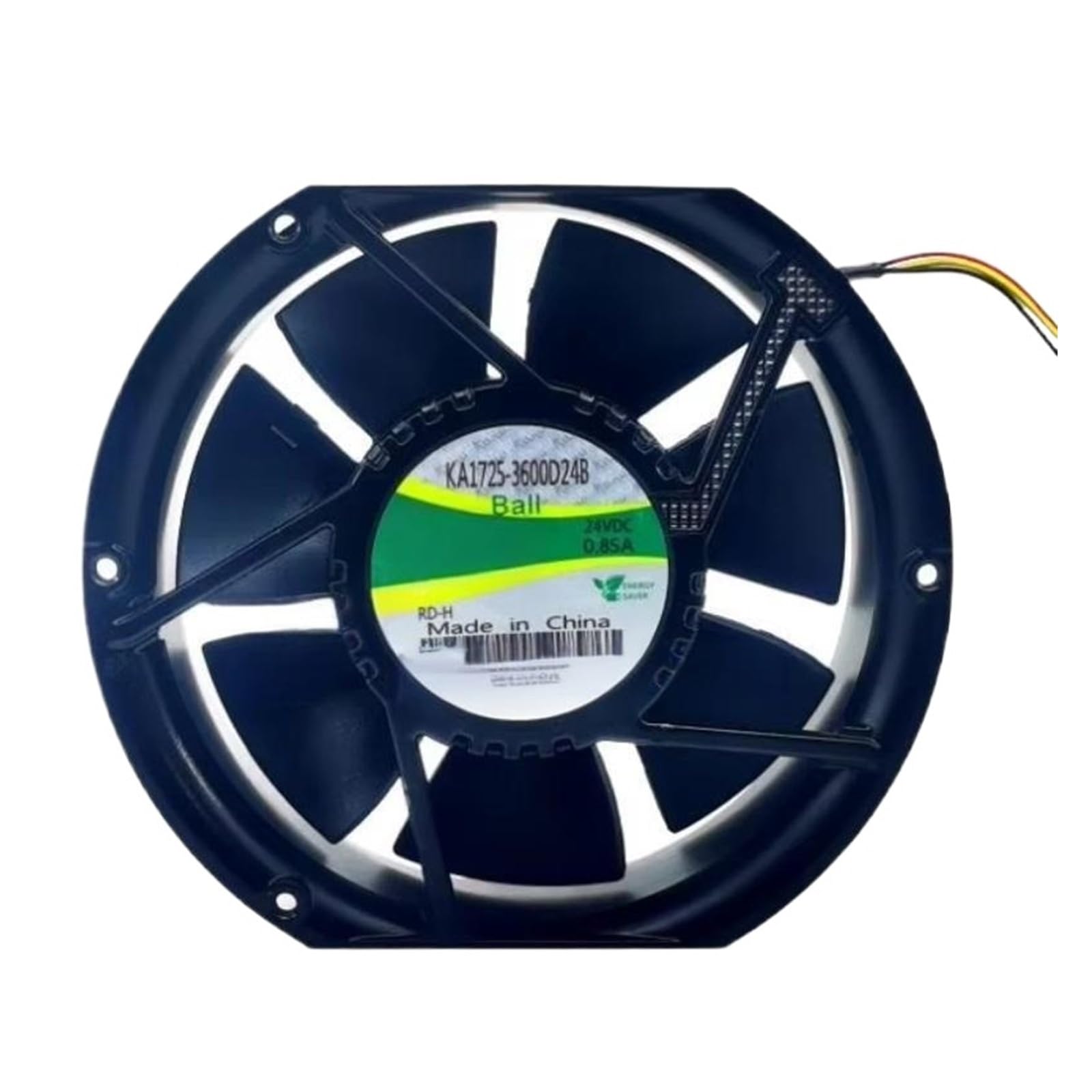 Ventilateur de refroidissement 3 fils DC 24 V extracteur air châssis industriel 172mm