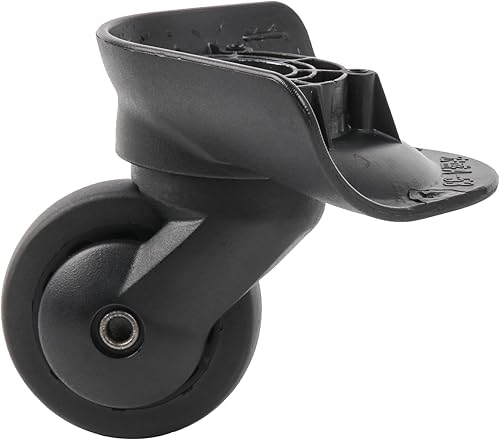 Vista 3 de BQLZR - Paquete de 2 ruedas giratorias de 360 izquierda y derecha, grandes, de repuesto, color negro, de 3.26 x 4.09 x 2.05 pulgadas