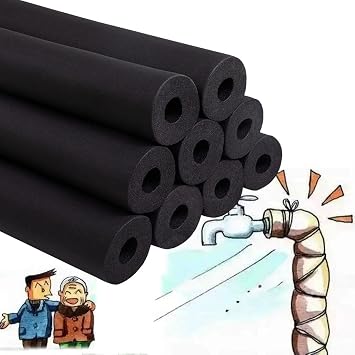 1.9m Air Conditioner Heat Insulation Pipe Black Foam Tubing for Outdoor Indoor Water Pipe Pipeline Antifreeze and Flame Retardant Size 7/9" x4-1/3