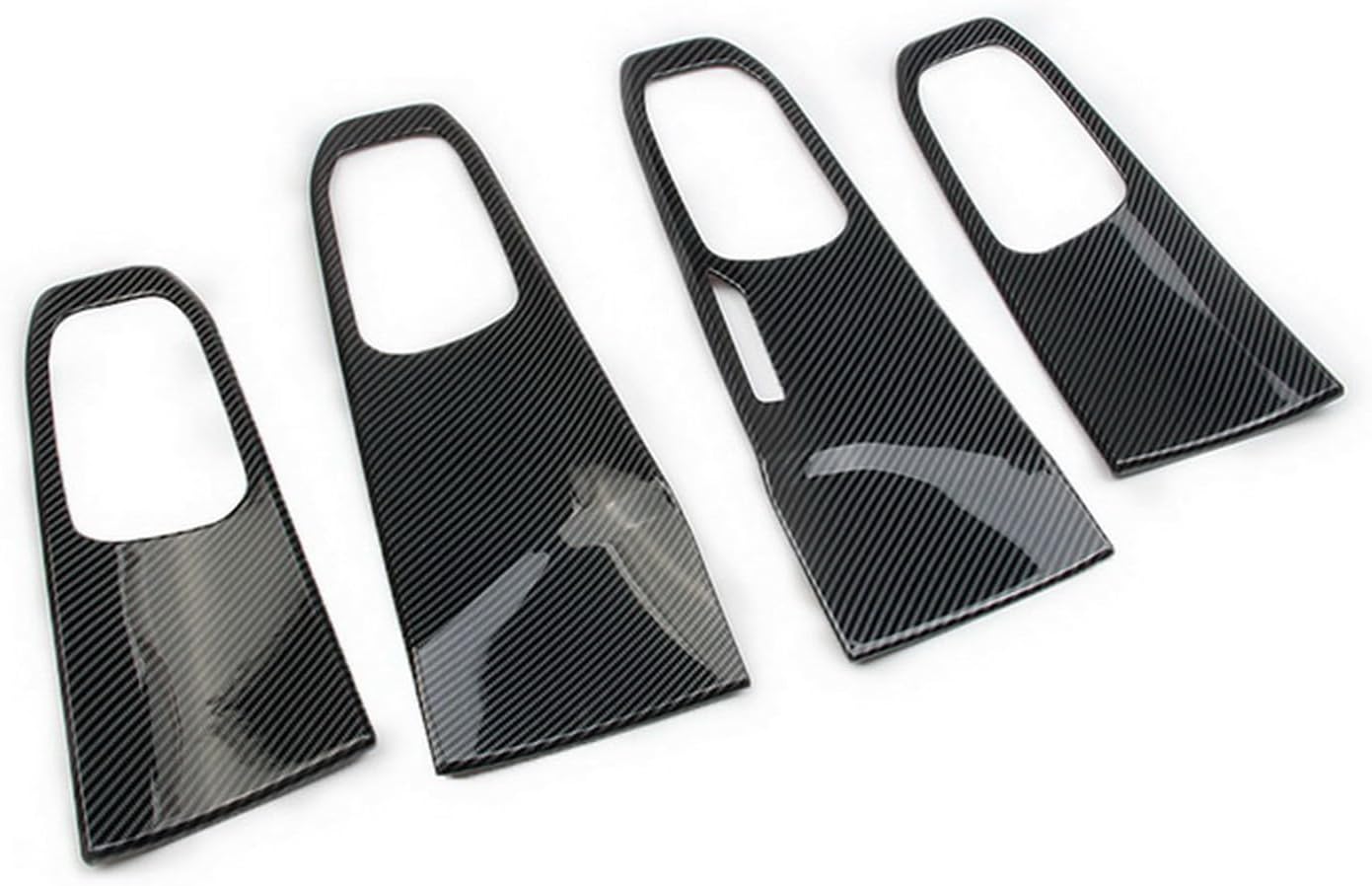 Carbon Fiber Style Interior Door Handle Panel Cover Trim for 2021-2026 KIA Sorento