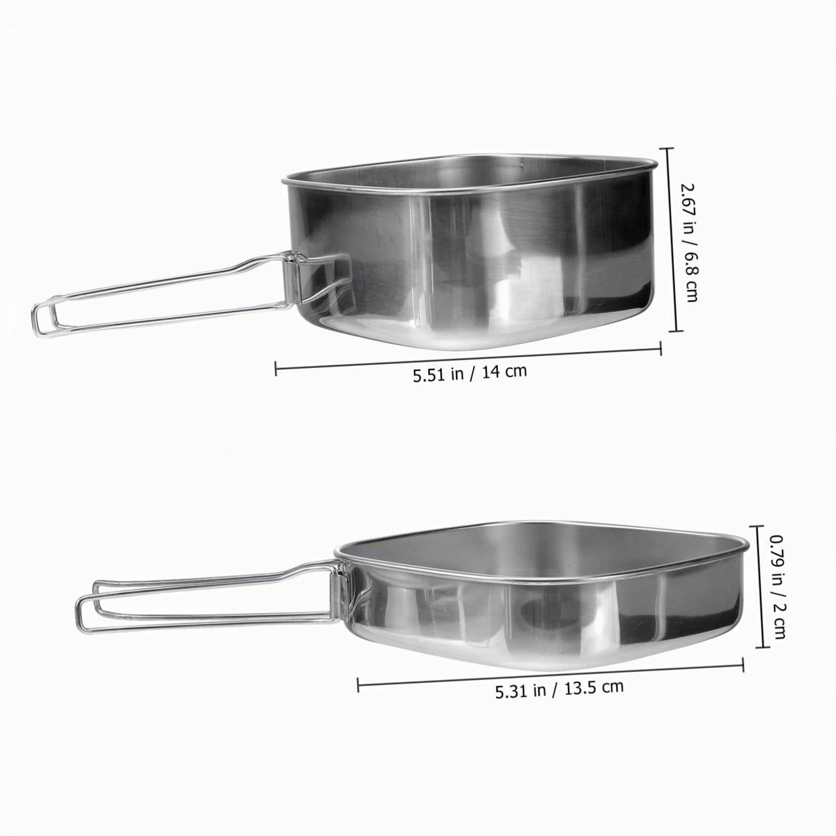Batterie Cuisine En Acier Inoxydable Multifonction 6 Pièces Pour Camping 3-4 Personnes Poêle Et Casserole Pliables Poignet Isolation Thermique Ensemble Barbecue Randonnée Camping