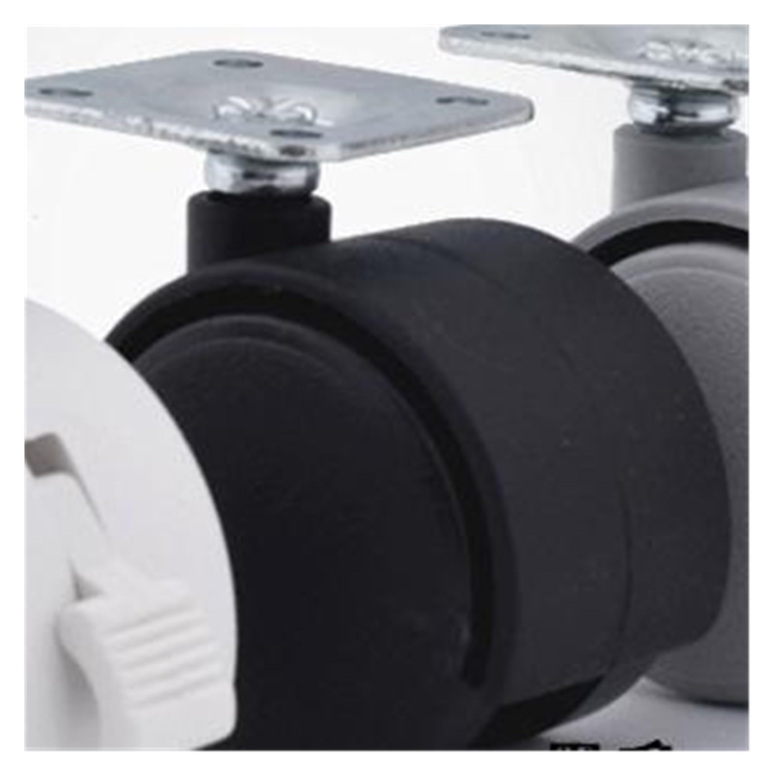 Roulettes plates en PU de 1,5 pouce pour eliminer les rayures de meuble