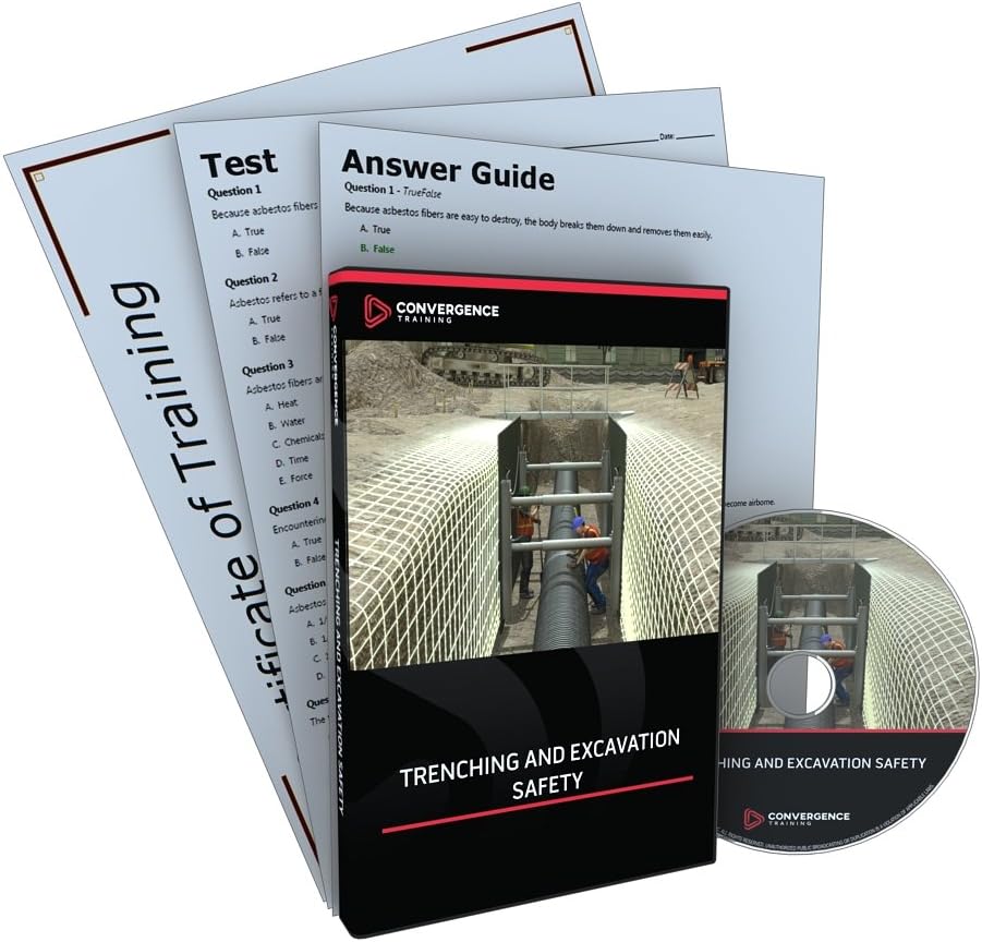 C-340 Trenching and Excavation Safety Training Program DVD, 32 minutes Time