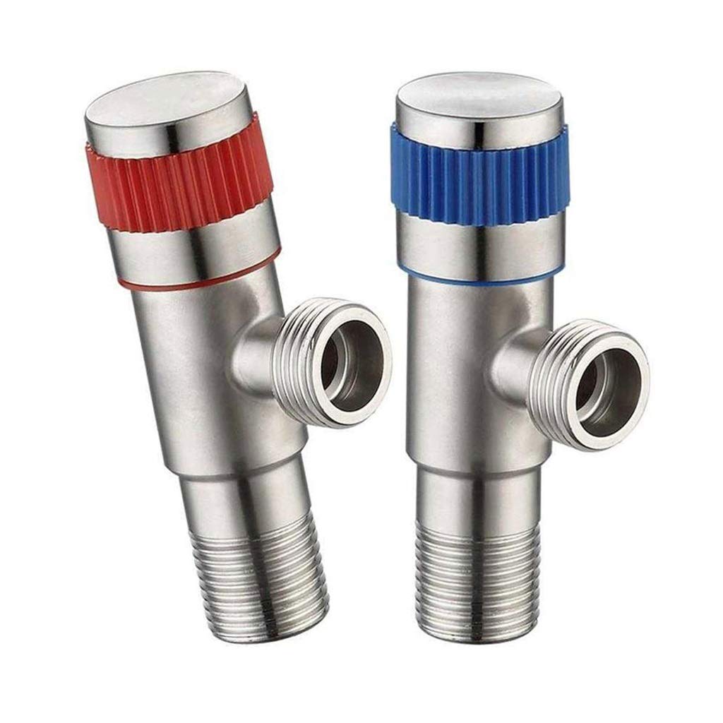 Valve d'angle pour toilette et chauffe-eau en acier inox pour rénovation de maison