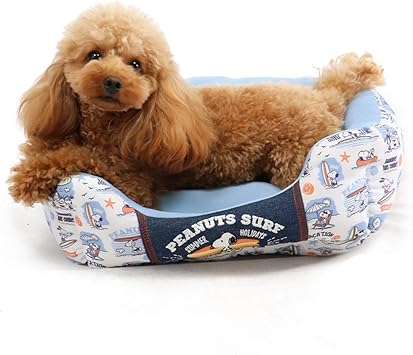 Amazon ペットパラダイス スヌーピー 接触冷感 クール カドラー 犬用 ベッド 四角 38 32cm 暑さ対策 犬用 夏用 ひんやり ペットパラダイス ベッド クッション 通販