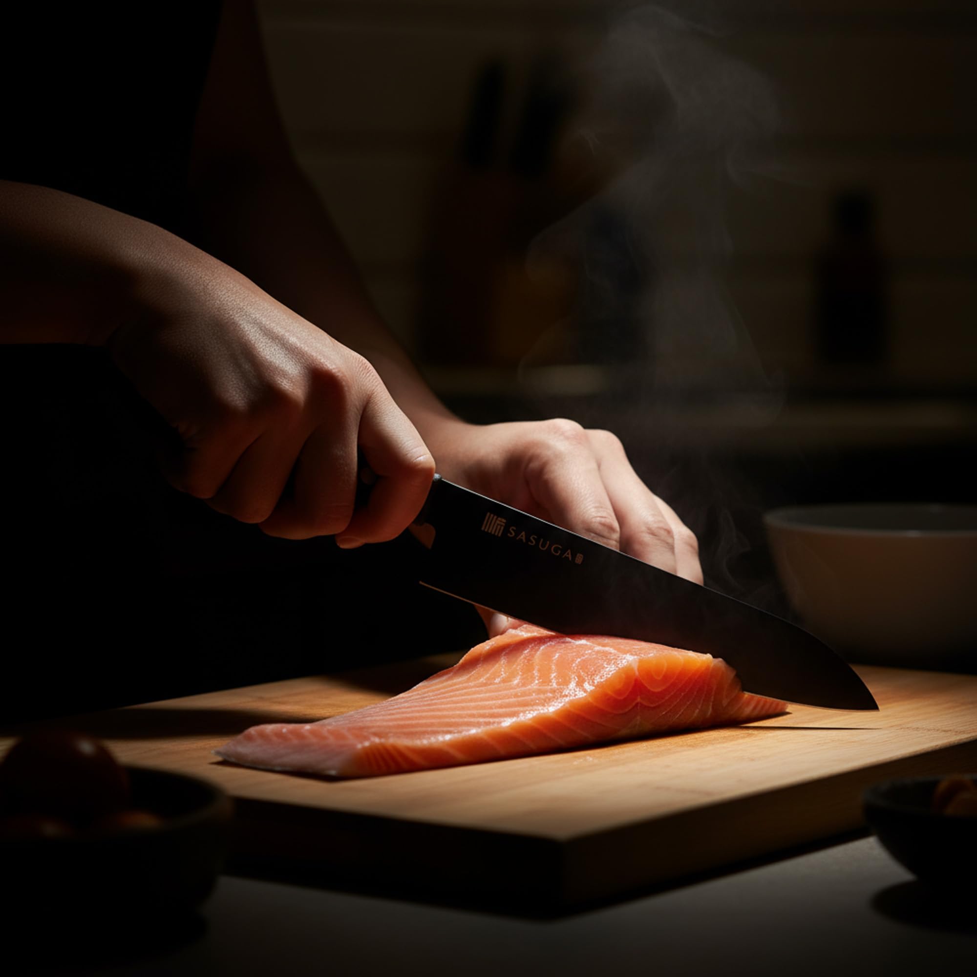 SASUGA Leggero Coltello da chef giapponese Gyuto da 210 mm – Prodotto in Giappone | Acciaio inossidabile al molibdeno-vanadio | Lama affilatissima e resistente alla ruggine per carne, pesce e verdure
