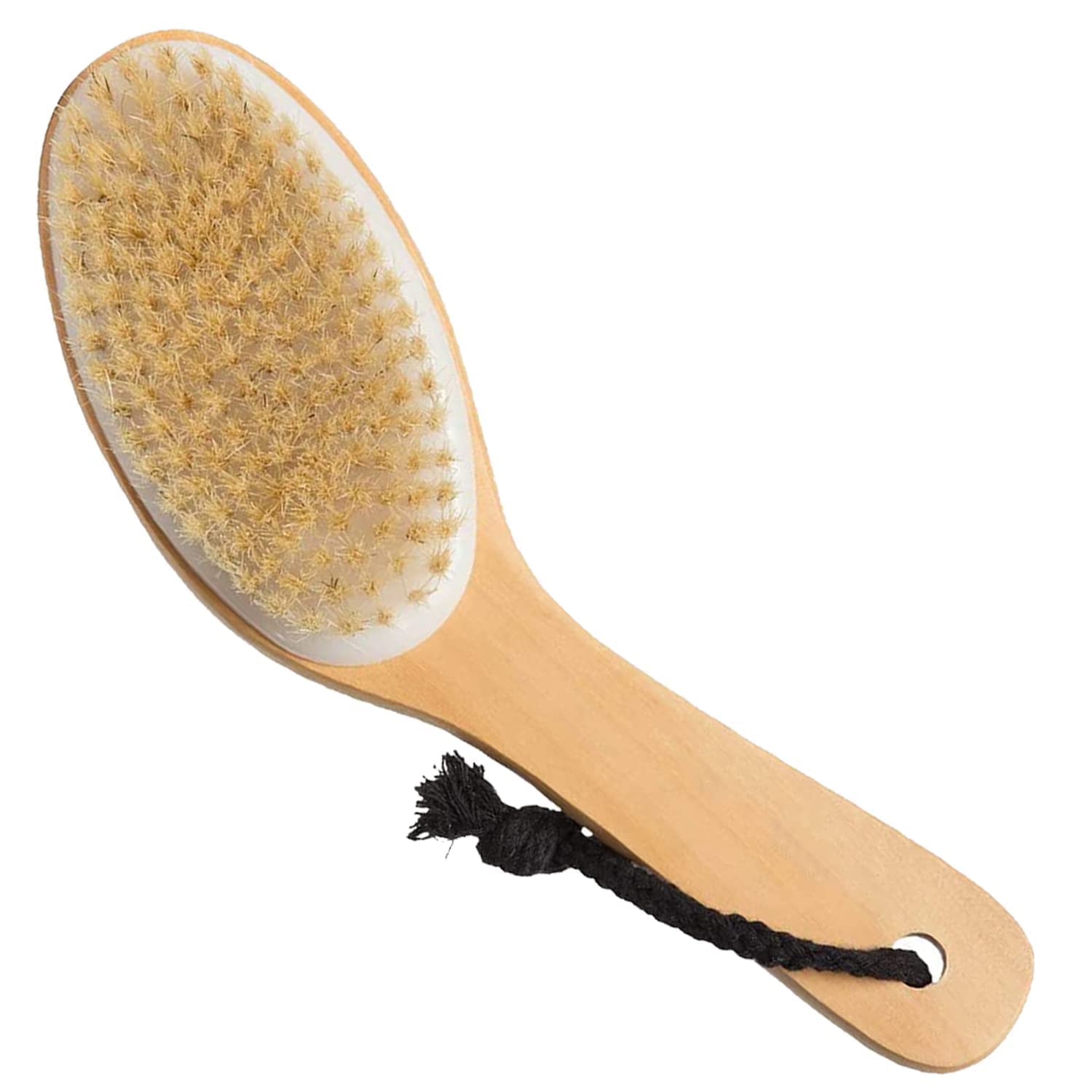 Wooden Bath Brush With Handle for dry brushing Body cleansing Brush
