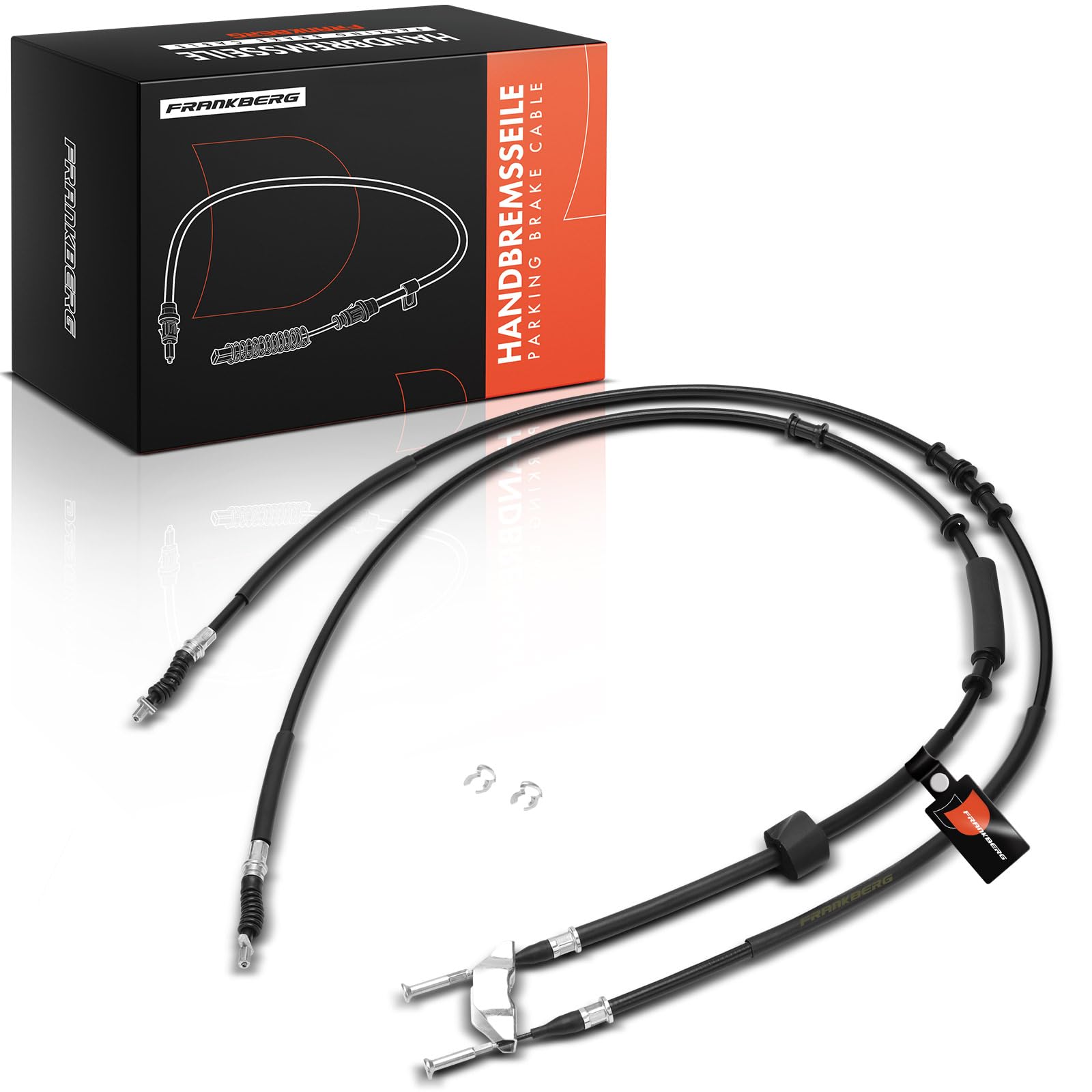 Frankberg 1x Câble de Frein à main Essieu Arrière Gauche Centre | Compatible avec Meriva X03 1.2L-1.8L 2003-2010 Meriva MK I X03 1.6L 1.8L 2003-2010 Remplacer# 522012