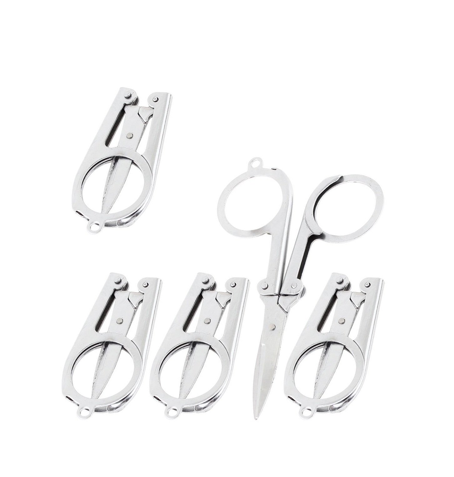 Fat-catz-copy-catz 5X Folding Foldable Scissors Paper Craft Shred Cutter Metal User Sewing Fishing Travel Scissors