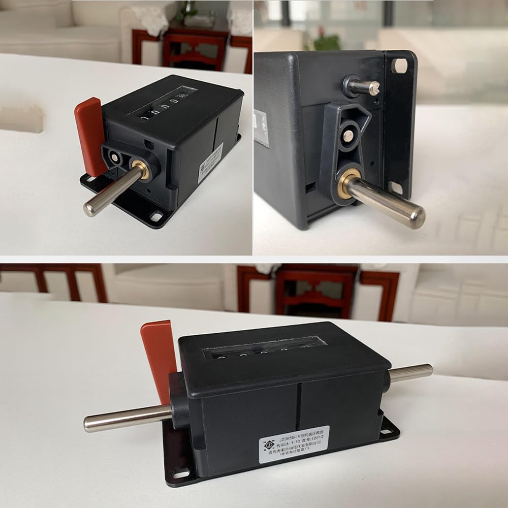 Contador de Rotación Mecánico, Contador de Metros Mecánico de Alambre/Cable/Cuerda Metálica(1:1)
