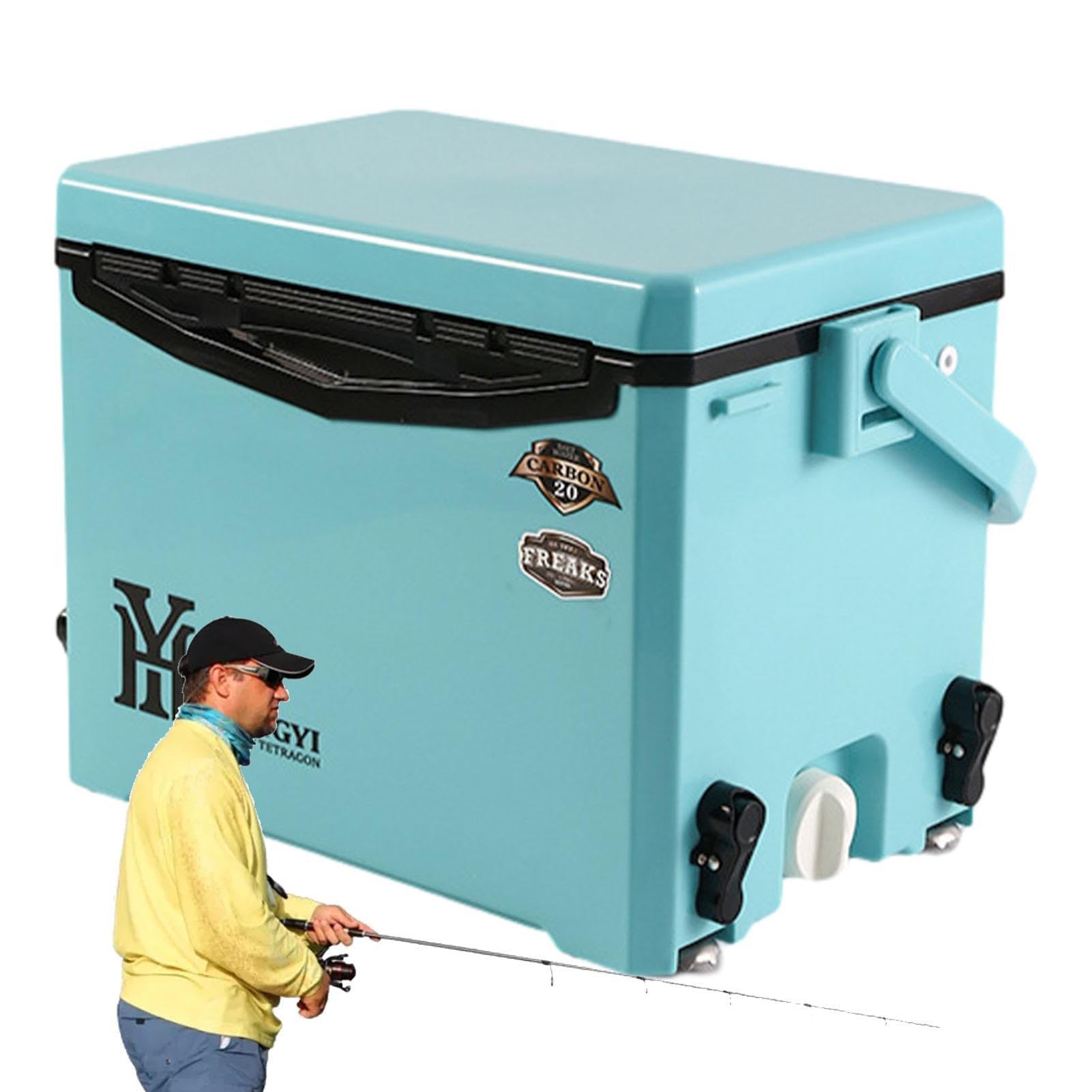Hartschalenkühler, Isolierte Kühlbox Ultraleicht, Isolierte | Eistruhe, Harter Kühler für Grillen, Getränke, Getränke, Boot, Picknick, Reisen