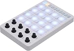 MIDI Controller, 25 Key USB MIDI Keyboard Controller with 16 RGB Backlit Beat Pads,8 Assignable Knobs,Note Repetition,25 Mini Key Beat Maker Machine for OS X,for IOS,for Android