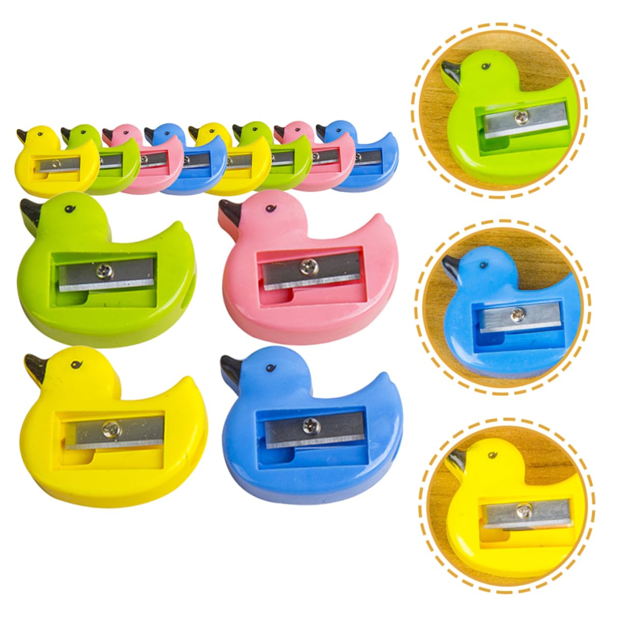 NUOBESTY 96pezzi Temperamatite Adorabili Per Design Creativo Compatti e Facili Da Usare Per Scuola e Trasporto