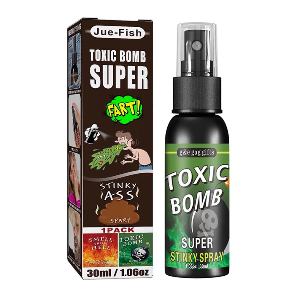 Fart Gag Spray Prank Joke Plastic Fart Gag for Adults Terrible Stinky Fart Spray Non Toxic for Halloween