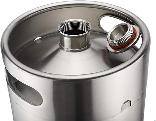 Miniatura 8 de YB YaeBrew - Cantina de barril de acero inoxidable de 10 L, 2.64 galones, barril de cerveza artesanal - Plata (340 onzas)