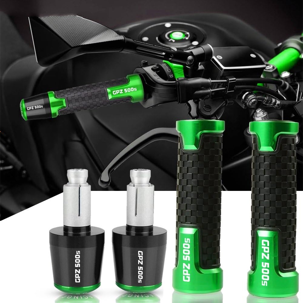 Poignées motos Pour KAWASAKI GPZ500S EX500R Pour NINJA GPZ 500S GPZ500 S EX500 EX 500 R 1990-2009 Poignées De Guidon De Moto Extrémités De Poignée De Guidon Poignées professionnelles ( Couleur : 6 )