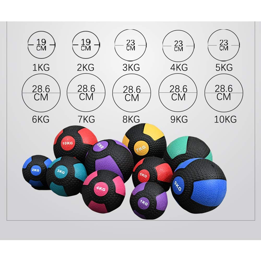 Pelota Medicinal Hogar De Goma Sólida Bola De Medicina, Macho Y Hembra Bola De La Aptitud Ejercicio, Bola del Balance, Boxeo Aptitud De Formación Básica De Bouncy Ball, 7 Kg, 8 Kg, 9 Kg, 10 Kg