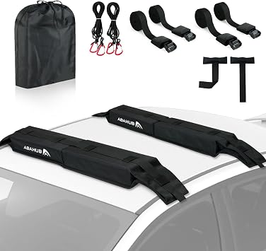 Abahub Soft Roof Rack Pads System for Surfboard, Kayak, Canoe 32 Inch