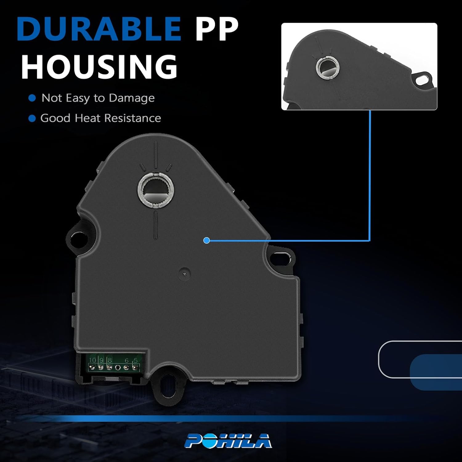 3PCS HVAC Air Door Actuator Heater Blend Door ‎20826182 Compatible with 2009,2010,2011,2012 Chevrolet Traverse,2008-2012 Buick Enclave,2007-2013 GMC Acadia,2007-2010 Saturn Outlook,15-73989