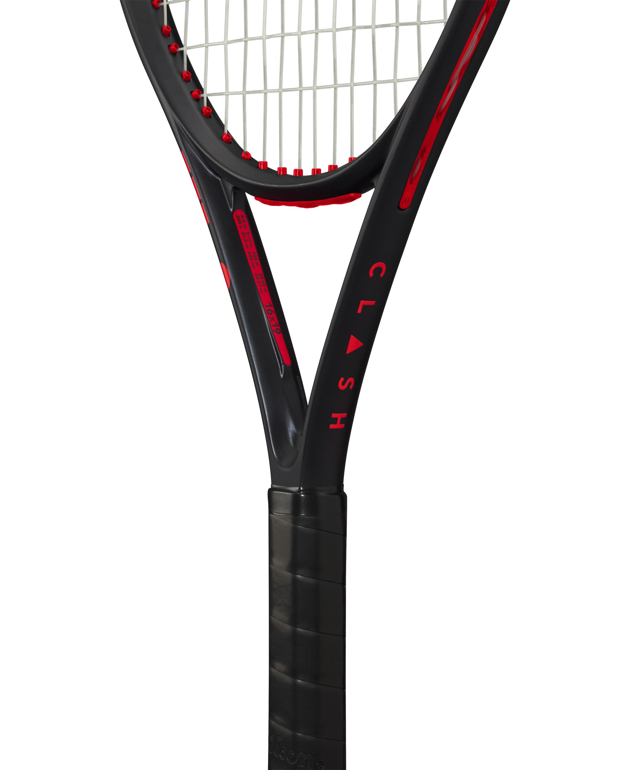 Raqueta de Tenis Wilson Clash 26 V3, Diseño Innovador y Diseño Cómodo para Niños, Superficie de Golpeo Amplio, Juego Revolucionario, Tecnología Enfocada en la Comodidad, Color: Negro, Tamaño: 26