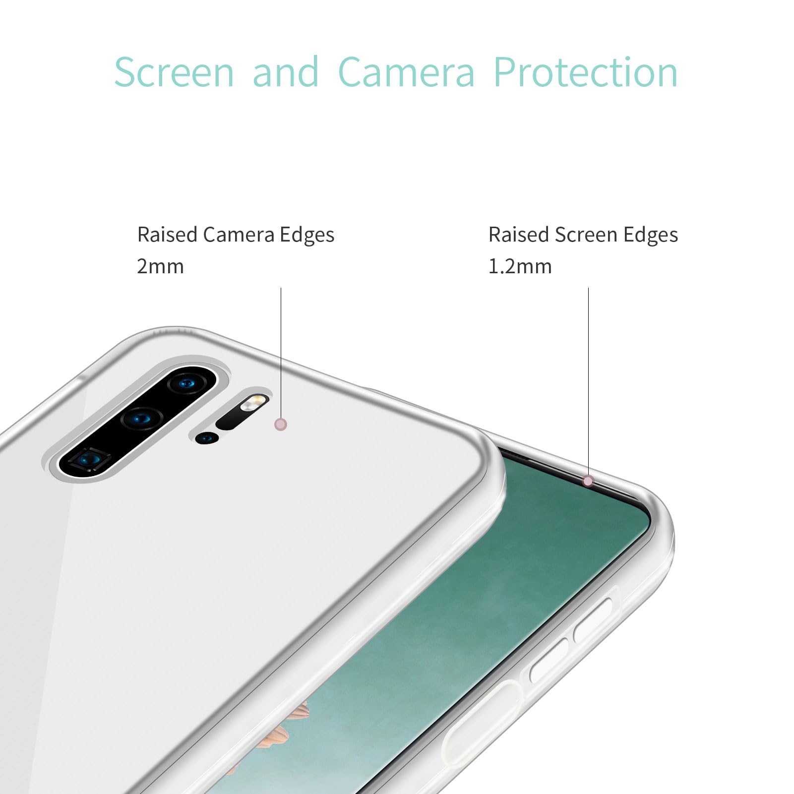 Cover Collana per Cellulare Compatibile con Huawei P30 Lite / Nova 4e Custodia Trasparente Silicone con Cordino Necklace Case Antiurto Protettivo Cover Custodia da Collo Custodia con Cordino,Unicorno