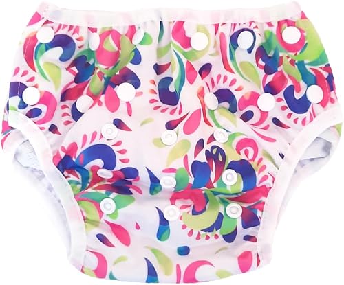 Swimming Nappy - Upstream print - Reusable Machine Washable – Regular size - fits 3-15kgs