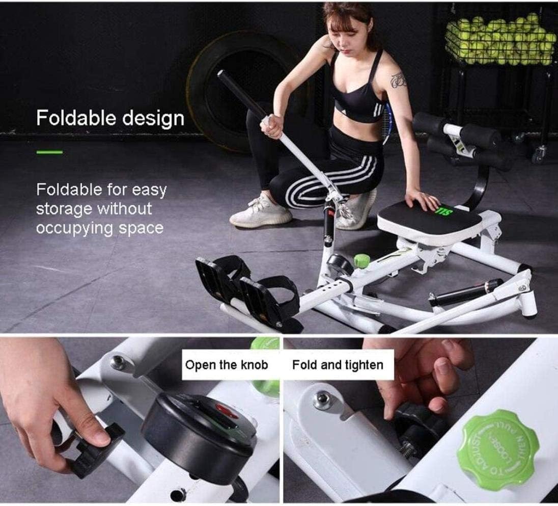 Foldable Rowing Machines Starry Sky Home Rowing Machine Hydraulic Double-Paddle Adjustable Resistance LED Display Foldable Design Suitable for Home Fitness Exercise