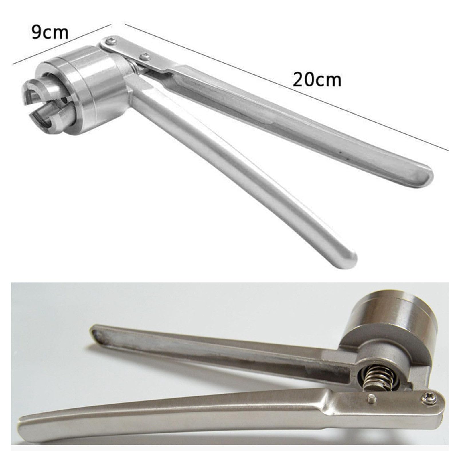 Pinza crimpatrice per bottiglie di vetro, sigillatrice portatile per uso in laboratorio e farmaceutico, strumento efficiente e risparmio di tempo
