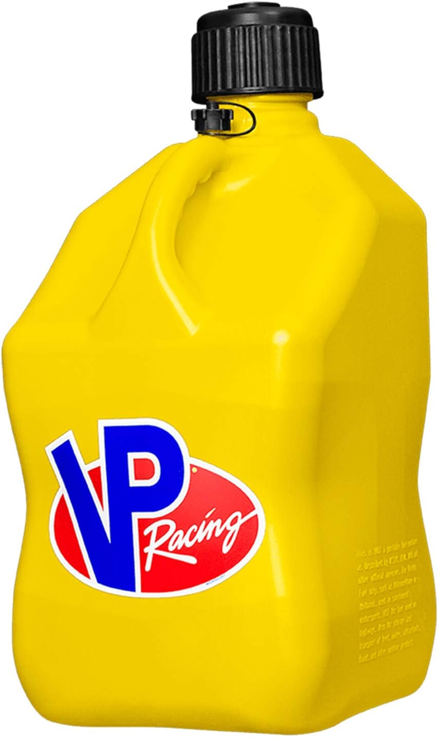 VP Racing 5 Gallon Yellow HDPE Alcohol Jug Fuel Container