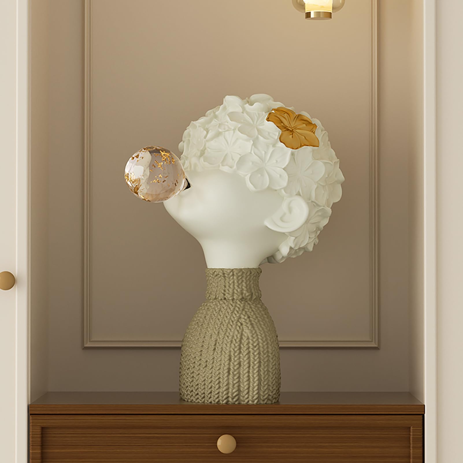 Figurine en résine de haute qualité et petite sculpture de table pour bureau moderne