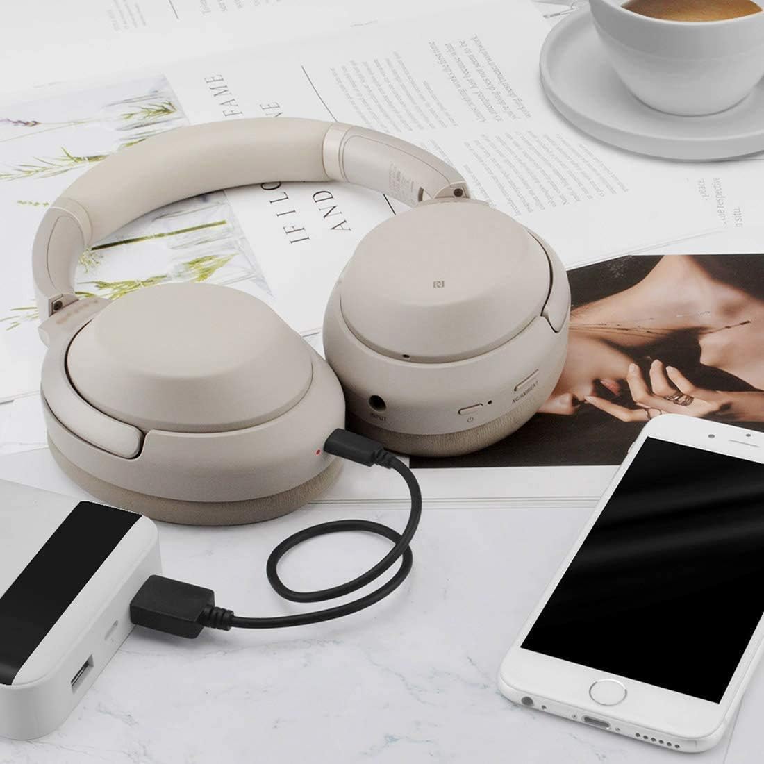 Ersatz-Kopfhörerkabel Für Sony WH-1000XM3/XM2 – 1,5 M Mit Lautstärkeregler & 3,5 Mm Klinke