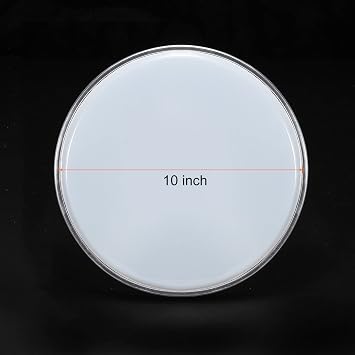 sourcing map 10 Inch Drum Head Drum Skin Sound Controlled PET Material, Beige, Pack of 2
